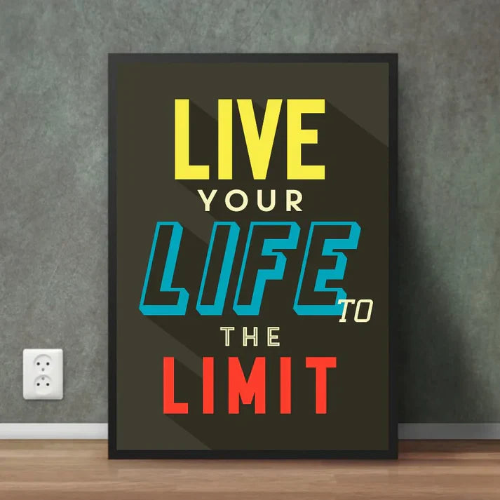 Life at Full Volume | Motivational Wall Frame