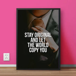 Let the World Copy You | Motivational Wall Frame