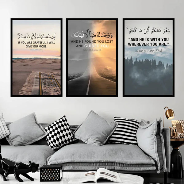 Timeless Truths | Set of 3 Quranic Verses Frames