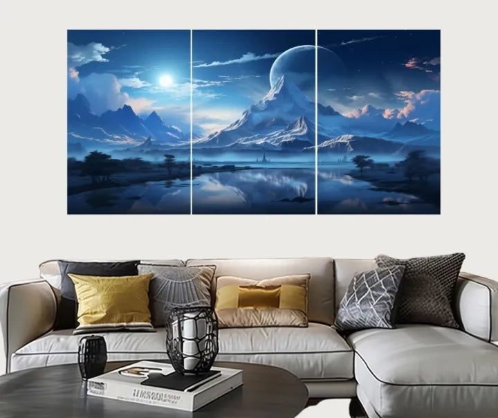 Wooden Wall Hanging Set Decorative Home Wall Art (Set of 3)