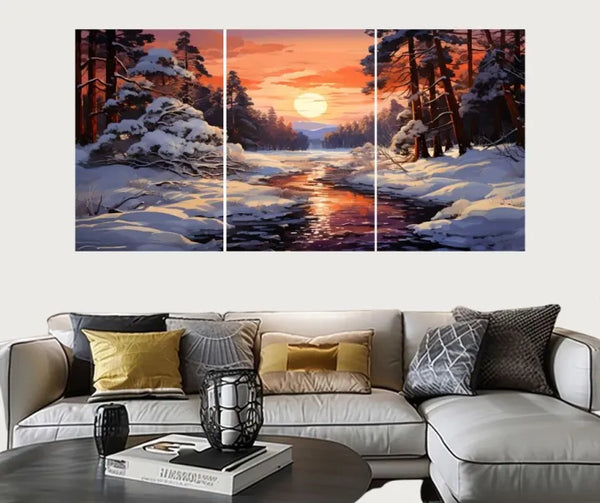 Wooden Wall Hanging Set Decorative Home Wall Art (Set of 3)