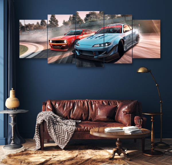 5 pcs Racing Car Wall Frame