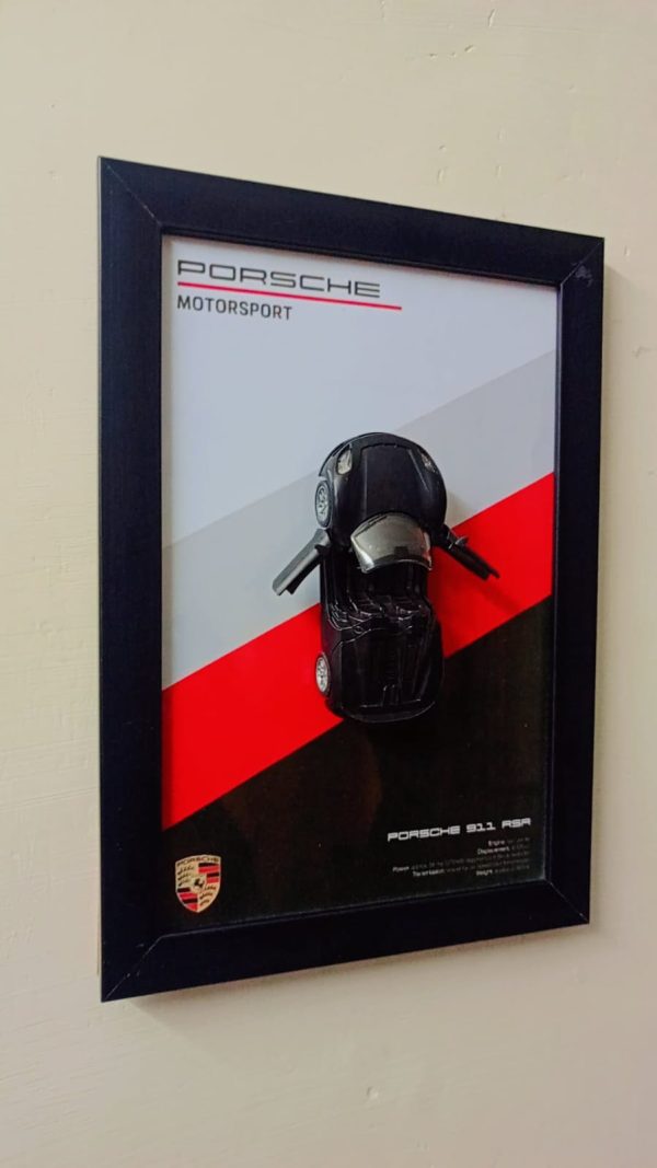 Metallic Car Wall Frame – Modern Home Decor Art