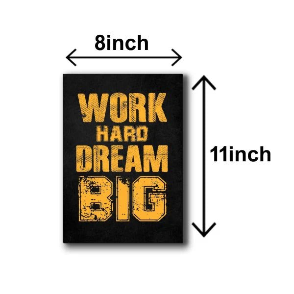 Set Of 6 Motivational Wooden Canvas Frames For Wall Decore 8×11 Inches Size / Sticky Phototiles Frames